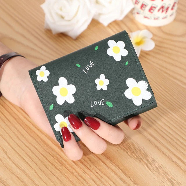 Printed Floral Large Capacity Wallet Mssza