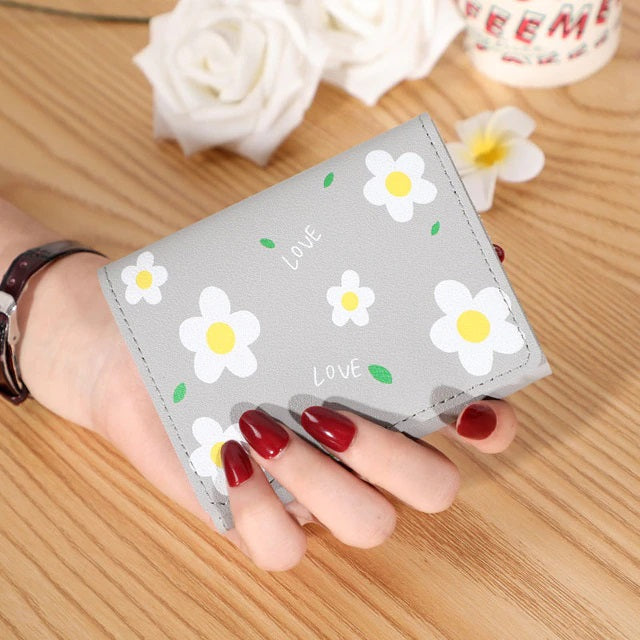 Printed Floral Large Capacity Wallet Mssza