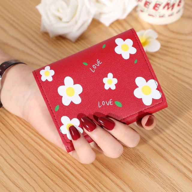 Printed Floral Large Capacity Wallet Mssza