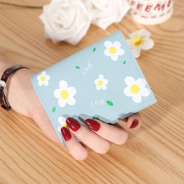 Printed Floral Large Capacity Wallet Mssza