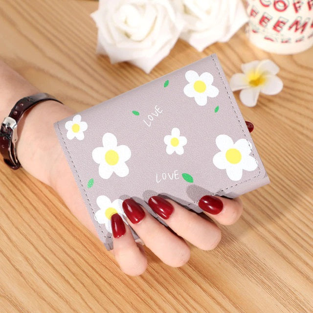 Printed Floral Large Capacity Wallet Mssza