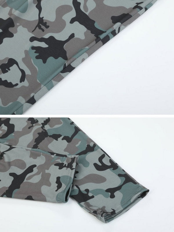 Printed High Elastic Waist Pants Mssza