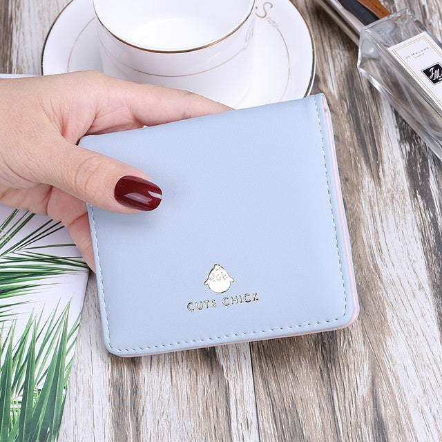 Printed Style Mini Tassel PU Purse Short Wallet Mssza