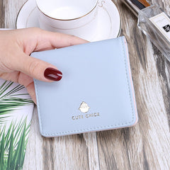 Printed Style Mini Tassel PU Purse Short Wallet Mssza