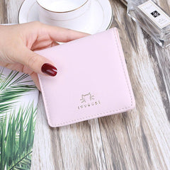 Printed Style Mini Tassel PU Purse Short Wallet Mssza