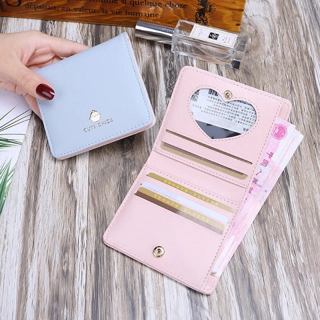 Printed Style Mini Tassel PU Purse Short Wallet Mssza