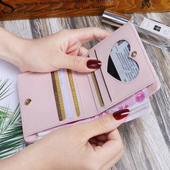 Printed Style Mini Tassel PU Purse Short Wallet Mssza