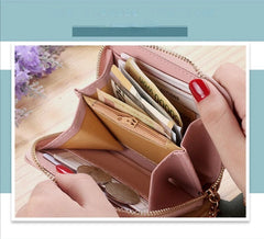 Printed Zipper Mini Tassel Small Short Wallet Mssza