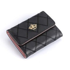 Pu Leather solid Card Holder small wallets Mssza