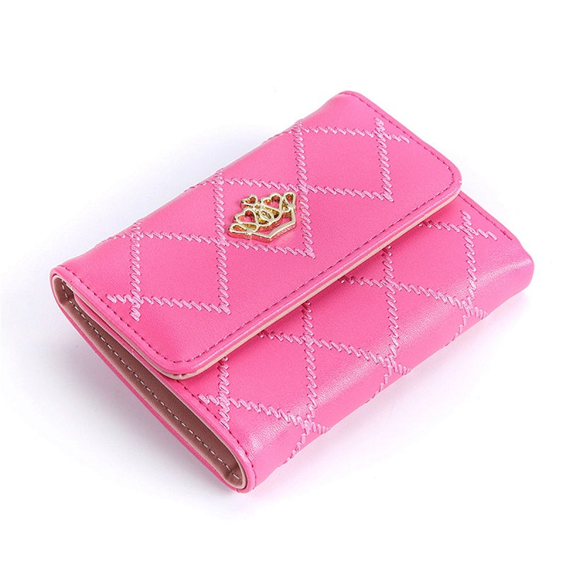 Pu Leather solid Card Holder small wallets Mssza