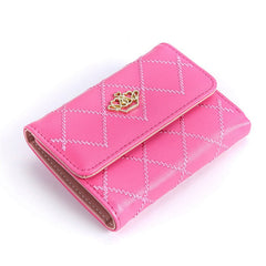 Pu Leather solid Card Holder small wallets Mssza