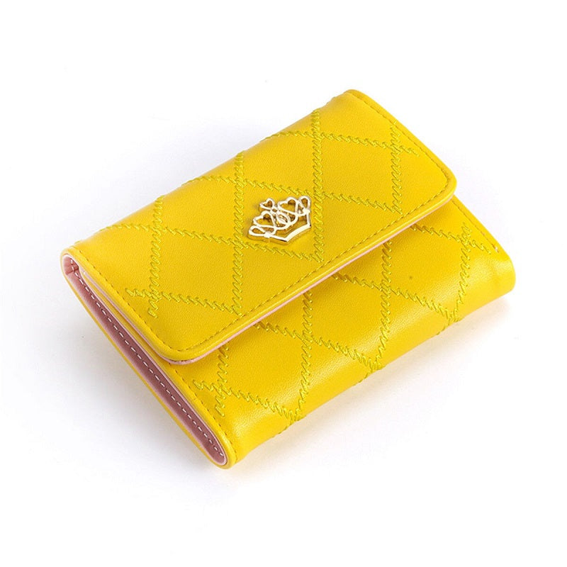 Pu Leather solid Card Holder small wallets Mssza