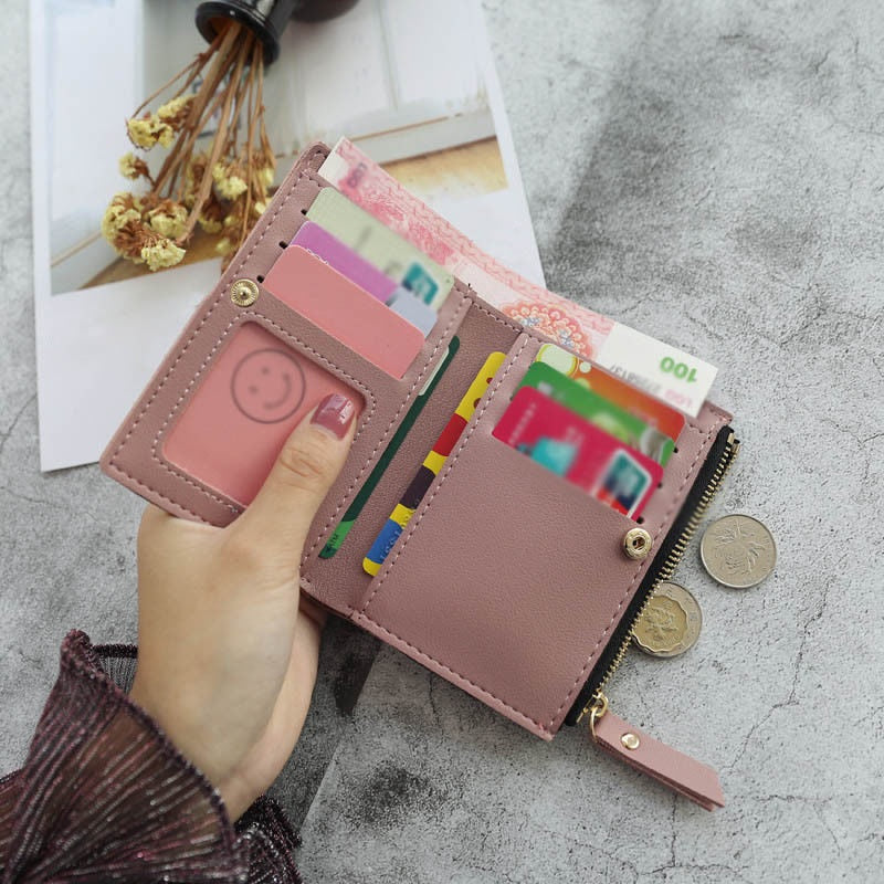 Pu Leather Floral Embroidery Small Coin Purse Mssza