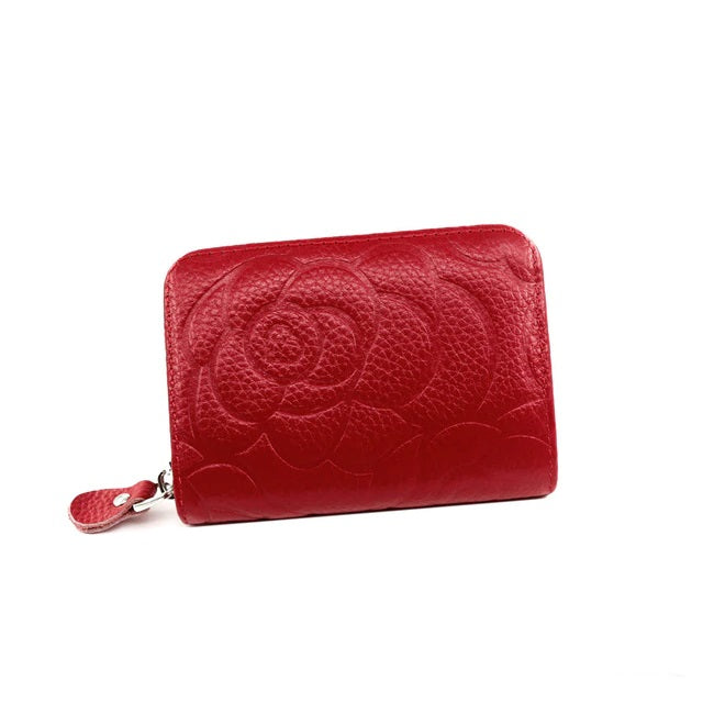 Pu Leather Small Zipper Card Holder Wallet Mssza