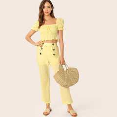 Square Neck Slim Fit Beautiful Boho Blouse Mssza