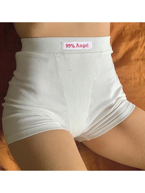 Pure Color High Waist Short Yoga Pants Mssza