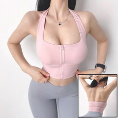 Push Up Yoga Crop Top Bras Solid Athletic Vest Gym Sportswear Mssza