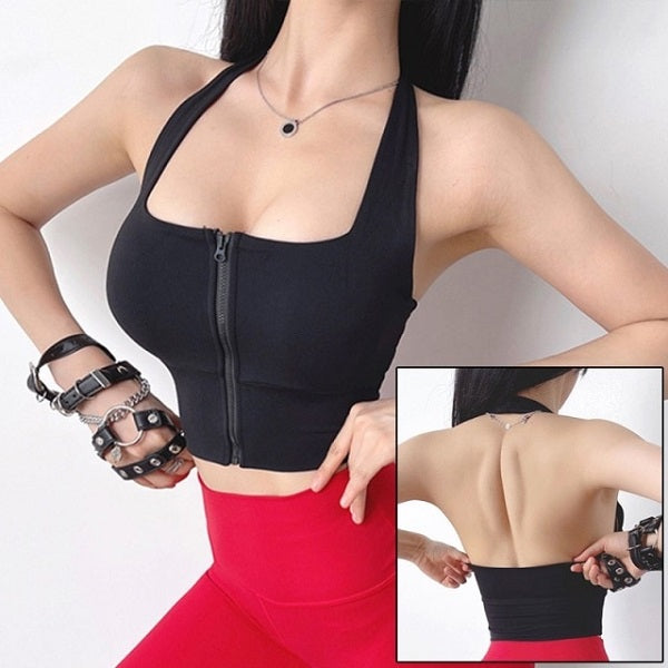 Push Up Yoga Crop Top Bras Solid Athletic Vest Gym Sportswear Mssza
