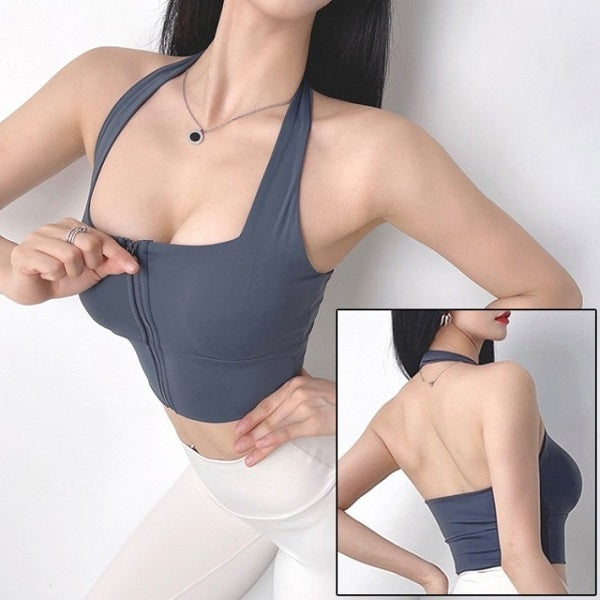 Push Up Yoga Crop Top Bras Solid Athletic Vest Gym Sportswear Mssza