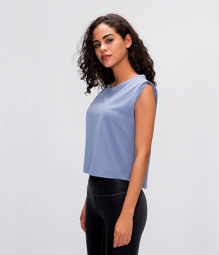 Quick Dry Cotton Fitness Gym Sport short blouses Mssza