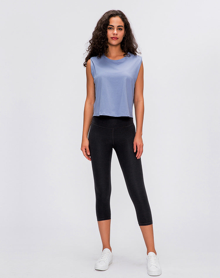Quick Dry Cotton Fitness Gym Sport short blouses Mssza