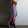 Quick Dry High Elastic Digital Printing Letters Sports Yoga Fitness Leggings Mssza