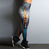 Quick Dry High Elastic Digital Printing Letters Sports Yoga Fitness Leggings Mssza