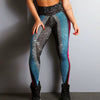 Quick Dry High Elastic Digital Printing Letters Sports Yoga Fitness Leggings Mssza