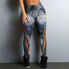 Quick Dry High Elastic Digital Printing Letters Sports Yoga Fitness Leggings Mssza