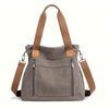 Retro Commuter Campus Canvas Bulk Capacity Casual Practicality Shoulder Bag Mssza