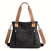 Retro Commuter Campus Canvas Bulk Capacity Casual Practicality Shoulder Bag Mssza