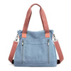 Retro Commuter Campus Canvas Bulk Capacity Casual Practicality Shoulder Bag Mssza