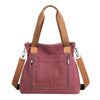 Retro Commuter Campus Canvas Bulk Capacity Casual Practicality Shoulder Bag Mssza