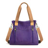 Retro Commuter Campus Canvas Bulk Capacity Casual Practicality Shoulder Bag Mssza