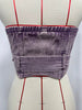 Retro Denim Tube Zipper Front Belted Streetwear Slim Tank Tops Mssza