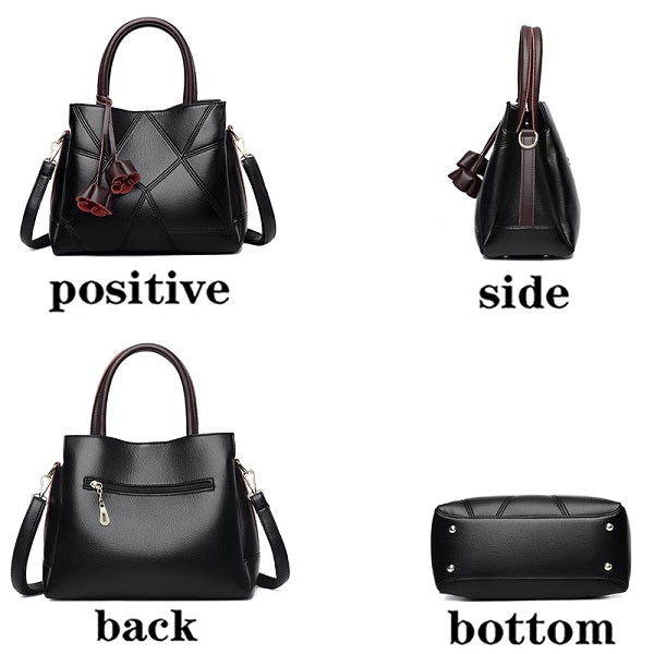 Retro Elegant Crossbody PU Leather Handbag Mssza