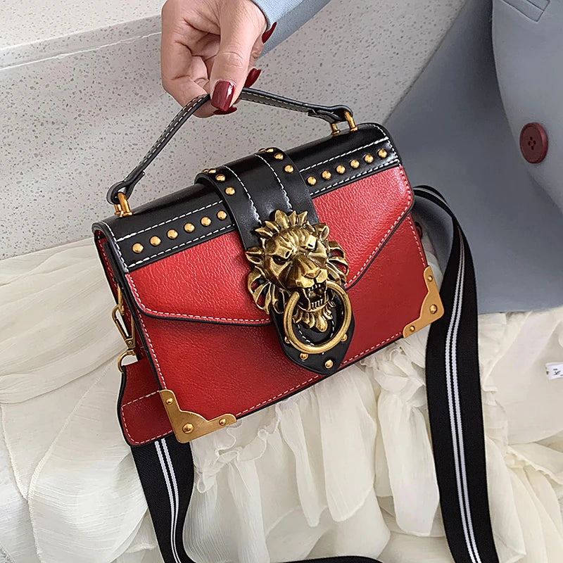 Retro Geometric Single Shoulder Crossbody Small Square Bag Mssza