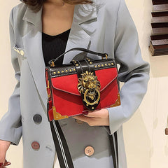 Retro Geometric Single Shoulder Crossbody Small Square Bag Mssza