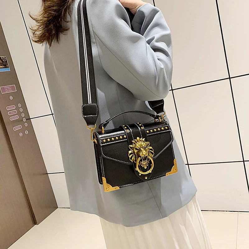 Retro Geometric Single Shoulder Crossbody Small Square Bag Mssza