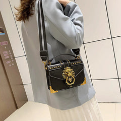 Retro Geometric Single Shoulder Crossbody Small Square Bag Mssza