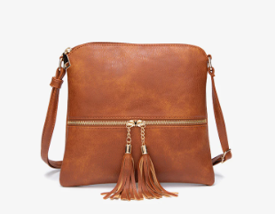 Retro Large Capacity High-Quality Solid Color PU Leather Crossbody  Shoulder Bag Mssza