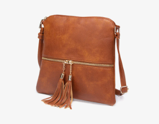 Retro Large Capacity High-Quality Solid Color PU Leather Crossbody  Shoulder Bag Mssza