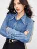 Retro Loose Fit Niche Long Sleeved Outerwear Denim Shirt Mssza