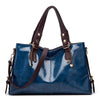 Retro Minimalist Atmosphere Large-Capacity Wide Shoulder Strap Solid Color Tote Bag Mssza