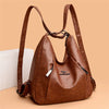 Retro Multifunction Designer Leather Large Capacity Totes Handbags Mssza