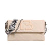 Retro PU Leather Large Capacity Square Simple Chain Shoulder Crossbody Bag Mssza