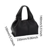 Retro PU Leather Solid Color Dumpling Removable Strap Clutch Soft Cloud Crossbody Bag Mssza