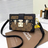 Retro Solid Small Box Shoulder Crossbody Bag Mssza
