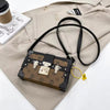 Retro Solid Small Box Shoulder Crossbody Bag Mssza