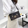 Retro Solid Small Box Shoulder Crossbody Bag Mssza